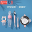 Baby Food Bowl Plus Silicone Rice Spoon Feeder Plus Two Head Spoon Plus Silicone Spoon Plus Fruit Feeder, Full Set of Tools Package - 90 ml image