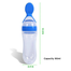Baby Food Bowl, Silicone Rice Hard Spoon Feeder 90ml, Spoon, Fruit Feeder, Baby Bib, Full Set Of Tools Package image