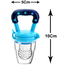 Baby Fruit Pacifier Free Sample Multi Color 3 Sizes Teething Toys Chewing Molars Baby Fruit Teether 1 Pcs Blue image
