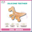 Baby Full Silicone Teether Giraffe Xierbao - 1 pcs image