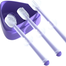 Baby Hand brush Children's Silica Gel Dimensional Body Milk for Training Toothbrush Set, Safe Silicone Brush Soft-bristled Teether - 3 Pcs Set image