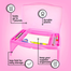 Baby Kids FOLDING Plastic Desk Table for Educational and Learning image