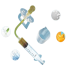 Baby Pacifier Medicine Feeder Baby Needle Type Propelling Medicine Feeder suit Newborn Medicine Feeding Water -1set image