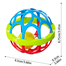 Baby Plastic Soothing Rattle Toy for Newborn Baby 0-3-6 Month Early Education Puzzle Hand Ball image