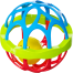 Baby Plastic Soothing Rattle Toy for Newborn Baby 0-3-6 Month Early Education Puzzle Hand Ball image