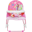 Baby Rocker Portable Rocking Chair 2 in 1 Musical Infant to Toddler Rocker Dining Chair - 8169 (Pink) image