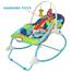 Baby Rocker Portable Rocking Chair 2 in 1 Musical Infant to Toddler Rocker Dining Chair - 8166 (Blue) image