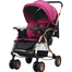 Baby Stroller C3 Pram for Your Baby with Rocking Mood and Adjustable Handle Bar Best Premium Quality Prams Trolly- Magenta image