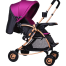 Baby Stroller C3 Pram for Your Baby with Rocking Mood and Adjustable Handle Bar Best Premium Quality Prams Trolly- Magenta image