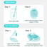 Baby Toothbrush Baby Tongue Cleaner for 0-18 Months 3 Pcs Set Tiffany Multicolor image