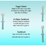 Baby Toothbrush Baby Tongue Cleaner for 0-18 Months 3 Pcs Set Tiffany Multicolor image