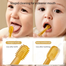 Baby Toothbrush Baby Tongue Cleaner for 0-18 Months 3 Pcs Set Dark Burnt image