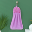 Baby Towel Print Coral Fleece Microfiber Hanging Hand Towel Cute Kids Washcoloths 1Pcs Multicolor image