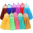 Baby Towel Print Coral Fleece Microfiber Hanging Hand Towel Cute Kids Washcoloths 1Pcs Multicolor image