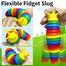 Baby Toy Food Grade Articulated Stretch Slug Fidget Sensory Toy - Baby Toys image
