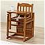 Baby Wooden High Chair (Mahogany) image
