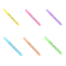 Baile Text Highlighter Assorted Pastel Colors Pink 1Pcs image