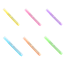 Baile Text Highlighter Assorted Pastel Colors 6 Pcs image