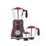 Bajaj Ivora 800W Mixer Grinder with Anti Bacterial Coating and Nutri-Pro Feature, 3 Jars, Crimson Red image