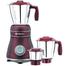 Bajaj Mixer Grinder with Anti-Bacterial Coating and Nutri-Pro Feature - 3 Jars - Crimson Red - 800W - Ivora 800W image