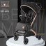 Bao Bao Hao New TOBY QZ1 Portable Stroller Luggage Prams - Black image