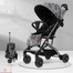 Bao Bao Hao New TOBY QZ1 Portable Stroller Luggage Prams- Light Ash image