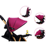 Baobaohao A1 Portable Lightweight Baby Stroller - Violet image