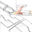 Barbecue Fish Grilling Net Basket Wire Net Long Wooden Handle image