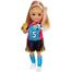 Barbie Chelsea Soccer Playset Football Playset with Chelsea doll and 2 puppy 6-Inch Blonde in Soccer Uniform image