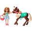 ​Barbie Club Chelsea Doll and Horse 6-Inch Blonde Wearing Fashion and Accessories Gift for Kids image