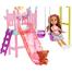 Barbie Club Chelsea Doll and Swing Set Playset with 2 Swings and Slide Plus Teddy Bear Figure Gift for Kids image