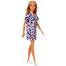 Barbie Doll Blonde Hair Fashionista Wearing Dress with Pink Hearts and shoes image