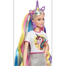 Barbie Fantasy Hair Doll, Blonde, With 2 Decorated Crowns, 2 Tops and Accessories for Mermaid and Unicorn Looks, Plus Styling Pcs , image