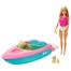 Barbie GRG30 Boat Doll Playset With Puppy And Accessories image