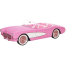 Barbie HPK02 The Movie Pink Corvette Convertible Barbie The Movie Car, Vintage-Inspired Pink image