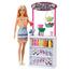 Barbie Smoothie Bar Playset with Blonde Doll image