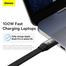 Baseus 66W Retractable 3-in-1 Fast Charging Data Cable USB to M plus L plus C 3.5A image