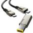 Baseus Flash Series One-for-two Fast Charging Data Cable with Square Head Type-C to C DC 100W 2m image