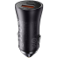 Baseus Golden Contactor Max Dual Fast Car Charger 60W Dark Gray image