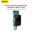 Baseus Qpow Pro 22.5W 20000mAh Digital Display Quick Charging Power Bank With Type-C Cable image