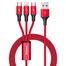 Baseus Rapid Series 3-in-1 Cable Micro Dual Lightning 3A 1.2M image