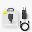 Baseus Super Si Quick Charger 1C 20W CN Sets Black With Superior Series Fast Charging Data Cable Type-C to iP PD 20W 1m -TZCCSUP-A01 image