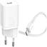 Baseus Super Si Quick Charger 1C 20W CN Sets White（With Superior Series Fast Charging Data Cable Type-C to iP PD 20W 1m White)-TZCCSUP-A02 image