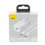 Baseus Super Si Quick Charger 1C 20W CN Sets White（With Superior Series Fast Charging Data Cable Type-C to iP PD 20W 1m White)-TZCCSUP-A02 image