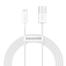 Baseus Superior Series Fast Charging Data Cable USB to iP 2.4A 1m (CALYS-A02)- White image