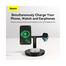 Baseus Swan 3-in-1 Wireless Magnetic Charging Bracket 20W Quick Charger 12V/2A(CN) Black image