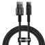 Baseus Tungsten Gold Fast Charging Data Cable USB to Type-C 100W 1m (CAWJ000001)-Black image