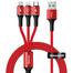 Baseus halo data 3-in-1 cable USB For M L T 3.5A 1.2m image