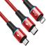 Baseus halo data 3-in-1 cable USB For M L T 3.5A 1.2m image