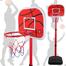 Basketball Play Set Toy for Kids 2 in 1 Adjustable Height 110-140 CM withy Ball and Pumper (666-6C) image